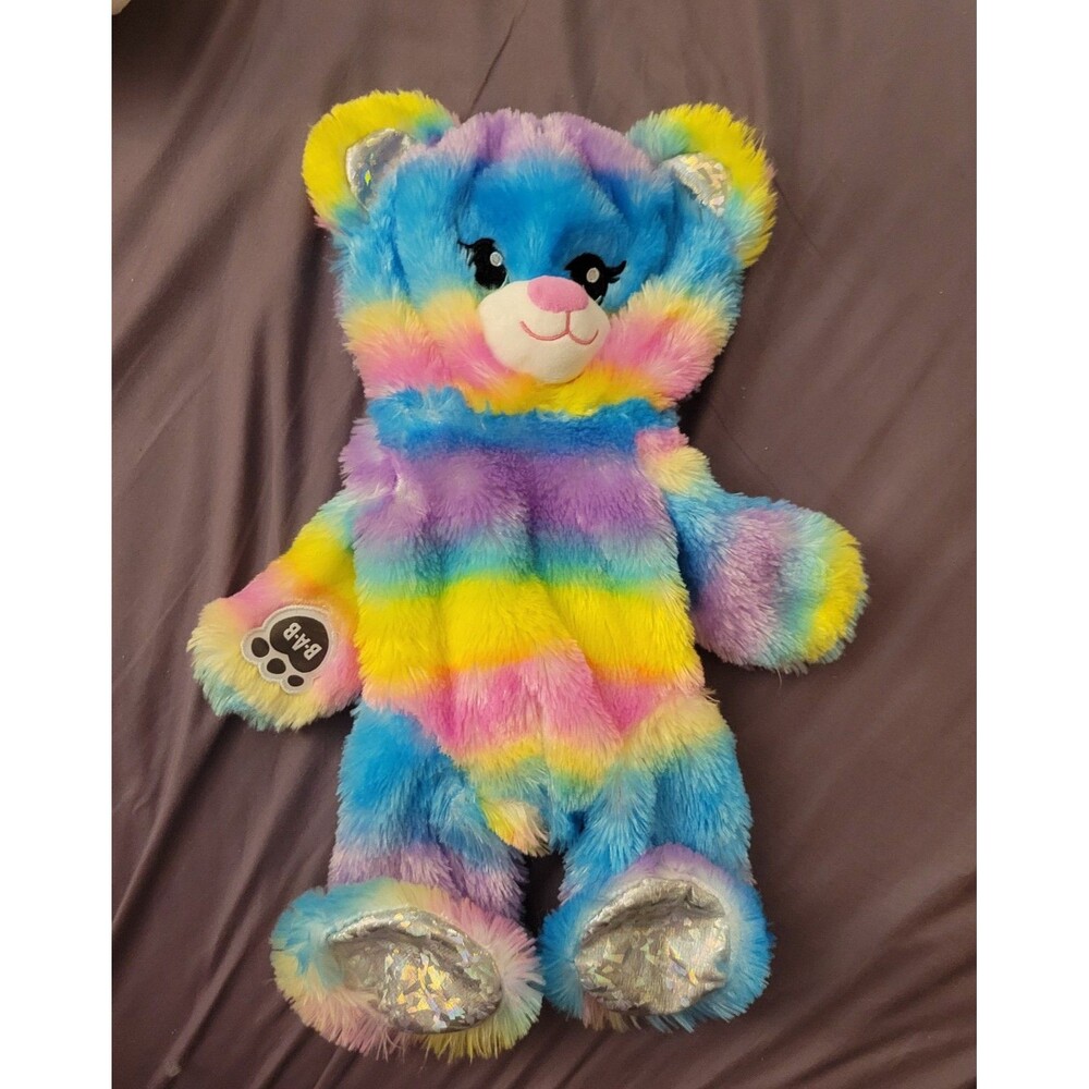 Build-A-Bear Rainbow Sparkle Teddy Bear UNSTUFFED